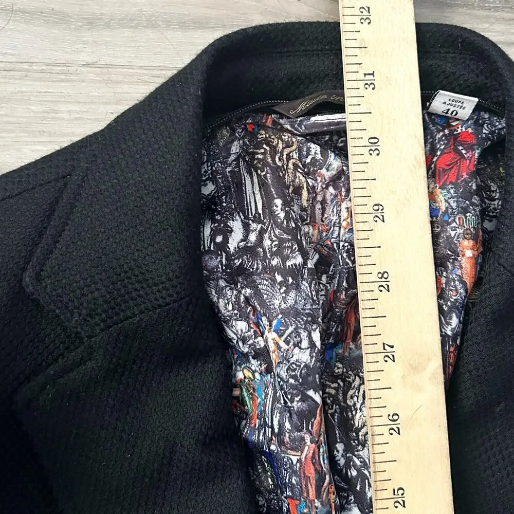 Robert Graham Jetset Wool Cashmere Blend Single-Breasted Blazer Men’s Sz 40 EUC